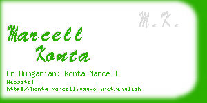 marcell konta business card